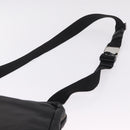PRADA Shoulder Bag Leather Black Silver Auth ka7071V-9