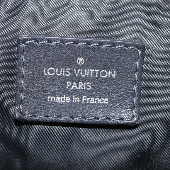 LOUIS VUITTON LV Cup V Line Cross Bag Leather Navy Silver M50443 LV Auth ka7072