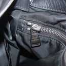 LOUIS VUITTON LV Cup V Line Cross Bag Leather Navy Silver M50443 LV Auth ka7072-25
