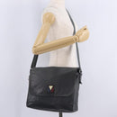LOUIS VUITTON LV Cup V Line Cross Bag Leather Navy Silver M50443 LV Auth ka7072-29