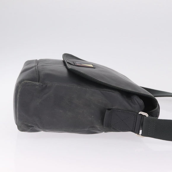 LOUIS VUITTON LV Cup V Line Cross Bag Leather Navy Silver M50443 LV Auth ka7072