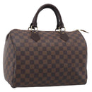LOUIS VUITTON Damier Ebene Speedy 30 Hand Bag N41364 LV Auth ka7073A-1