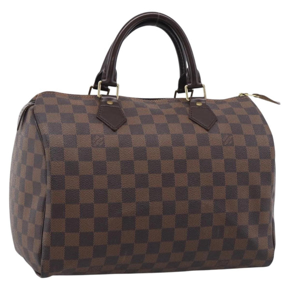 LOUIS VUITTON Damier Ebene Speedy 30 Hand Bag N41364 LV Auth ka7073A