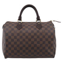 LOUIS VUITTON Damier Ebene Speedy 30 Hand Bag N41364 LV Auth ka7073A-2
