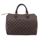 LOUIS VUITTON Damier Ebene Speedy 30 Hand Bag N41364 LV Auth ka7073A-3