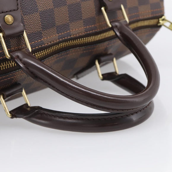 LOUIS VUITTON Damier Ebene Speedy 30 Hand Bag N41364 LV Auth ka7073A