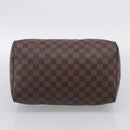 LOUIS VUITTON Damier Ebene Speedy 30 Hand Bag N41364 LV Auth ka7073A-9