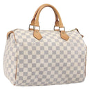 LOUIS VUITTON Damier Azur Speedy 30 Hand Bag N41533 LV Auth ka7075-1