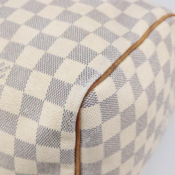 LOUIS VUITTON Damier Azur Speedy 30 Hand Bag N41533 LV Auth ka7075