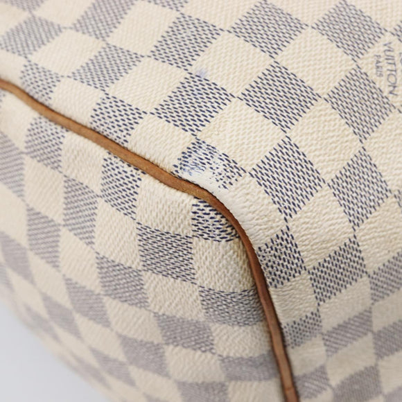 LOUIS VUITTON Damier Azur Speedy 30 Hand Bag N41533 LV Auth ka7075