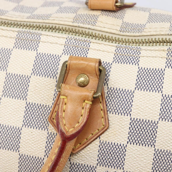 LOUIS VUITTON Damier Azur Speedy 30 Hand Bag N41533 LV Auth ka7075