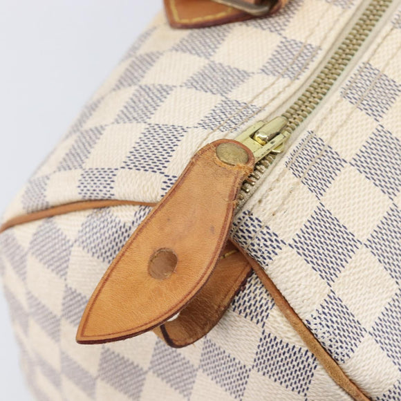 LOUIS VUITTON Damier Azur Speedy 30 Hand Bag N41533 LV Auth ka7075