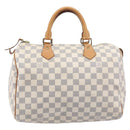 LOUIS VUITTON Damier Azur Speedy 30 Hand Bag N41533 LV Auth ka7075-3