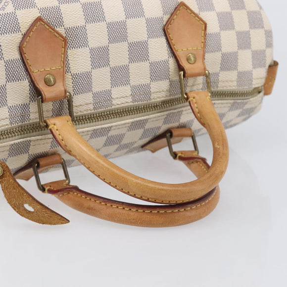 LOUIS VUITTON Damier Azur Speedy 30 Hand Bag N41533 LV Auth ka7075