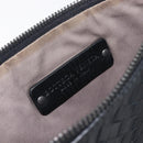 Bottega Veneta INTRECCIATO Clutch Bag Leather Black Auth ka7076-13