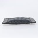 Bottega Veneta INTRECCIATO Clutch Bag Leather Black Auth ka7076-7