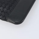 Bottega Veneta INTRECCIATO Clutch Bag Leather Black Auth ka7076-8