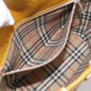 Burberrys Hand Bag Leather Yellow Gold Auth ka7079-19