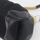 PRADA Hand Bag Nylon Black Silver Auth ka7080V-10