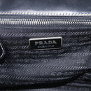 PRADA Hand Bag Nylon Black Silver Auth ka7080V-16