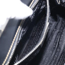 PRADA Hand Bag Nylon Black Silver Auth ka7080V-21