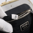 PRADA Hand Bag Nylon Black Silver Auth ka7080V-22