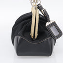 PRADA Hand Bag Nylon Black Silver Auth ka7080V-4