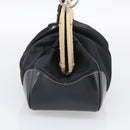 PRADA Hand Bag Nylon Black Silver Auth ka7080V-5