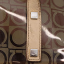 Salvatore Ferragamo Tote Bag Vinyl Clear Silver Auth ka7081-15