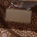Salvatore Ferragamo Tote Bag Vinyl Clear Silver Auth ka7081-16