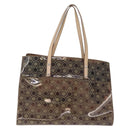 Salvatore Ferragamo Tote Bag Vinyl Clear Silver Auth ka7081-2