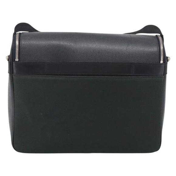 LOUIS VUITTON Taiga Leather Thai Meal Shoulder Bag Ardoise M30862 LV Auth ka7083