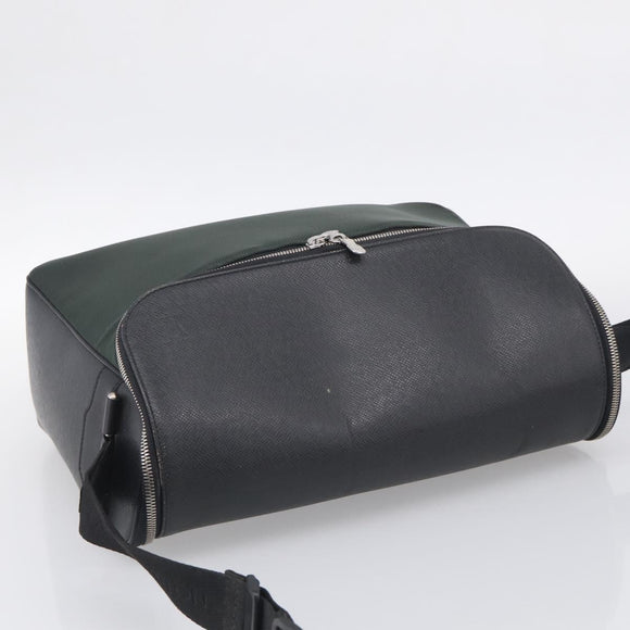 LOUIS VUITTON Taiga Leather Thai Meal Shoulder Bag Ardoise M30862 LV Auth ka7083