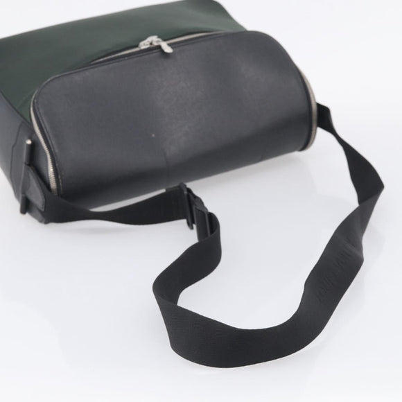 LOUIS VUITTON Taiga Leather Thai Meal Shoulder Bag Ardoise M30862 LV Auth ka7083
