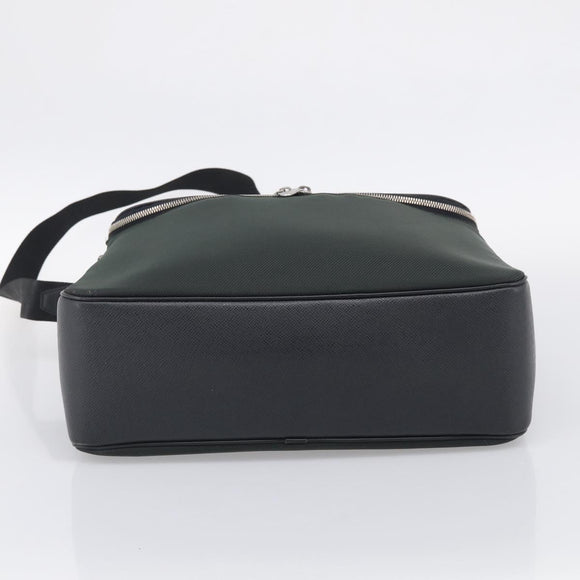 LOUIS VUITTON Taiga Leather Thai Meal Shoulder Bag Ardoise M30862 LV Auth ka7083