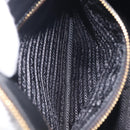 PRADA Shoulder Bag Leather Black Gold Auth ka7084V-23