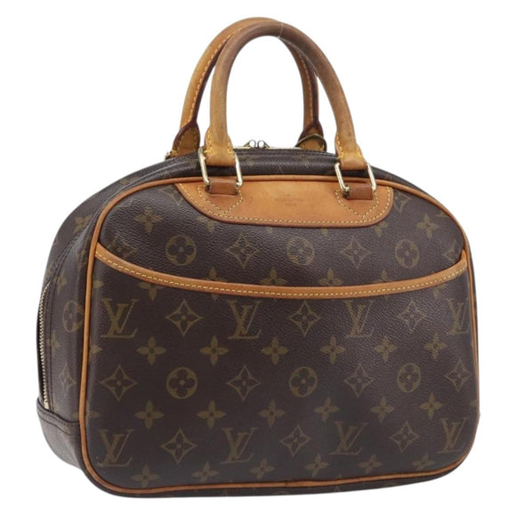 LOUIS VUITTON Monogram Trouville Hand Bag M42228 LV Auth ka7085