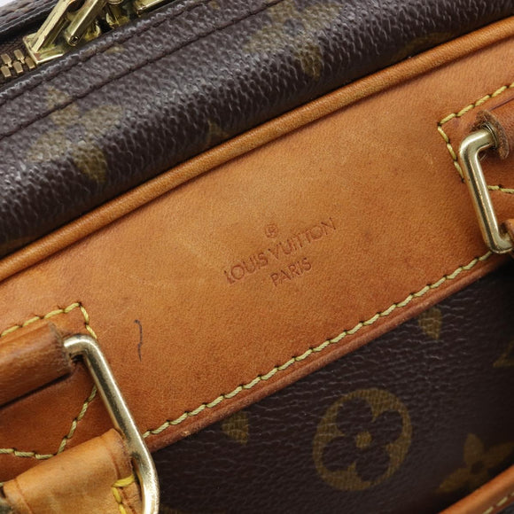 LOUIS VUITTON Monogram Trouville Hand Bag M42228 LV Auth ka7085