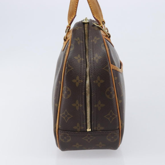 LOUIS VUITTON Monogram Trouville Hand Bag M42228 LV Auth ka7085