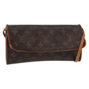 LOUIS VUITTON Monogram Pochette Twin GM Shoulder Bag M51852 LV Auth ka709-1