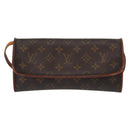 LOUIS VUITTON Monogram Pochette Twin GM Shoulder Bag M51852 LV Auth ka709-13