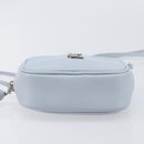 Saint Laurent Blogger Shoulder Bag Leather Light Blue Silver Auth ka7092A-10