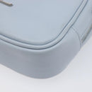 Saint Laurent Blogger Shoulder Bag Leather Light Blue Silver Auth ka7092A-11