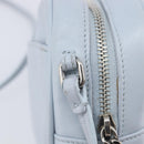 Saint Laurent Blogger Shoulder Bag Leather Light Blue Silver Auth ka7092A-17