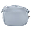 Saint Laurent Blogger Shoulder Bag Leather Light Blue Silver Auth ka7092A-3