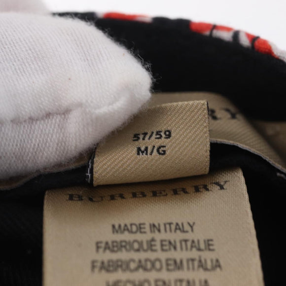 BURBERRY Cap Cotton M Multicolor Auth ka7093M