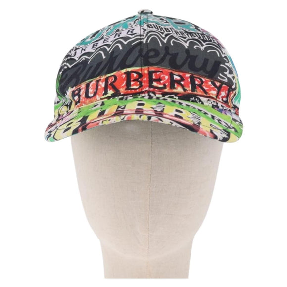 BURBERRY Cap Cotton M Multicolor Auth ka7093M