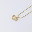 Christian Dior Necklace Metal Gold Tone Auth ka7097-10