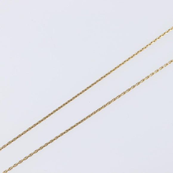 Christian Dior Necklace Metal Gold Tone Auth ka7097