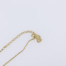 Christian Dior Necklace Metal Gold Tone Auth ka7097-14